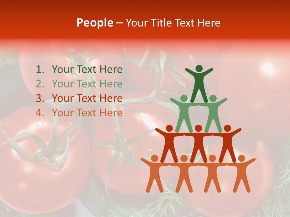 Tomato Branch Close Up PowerPoint Template