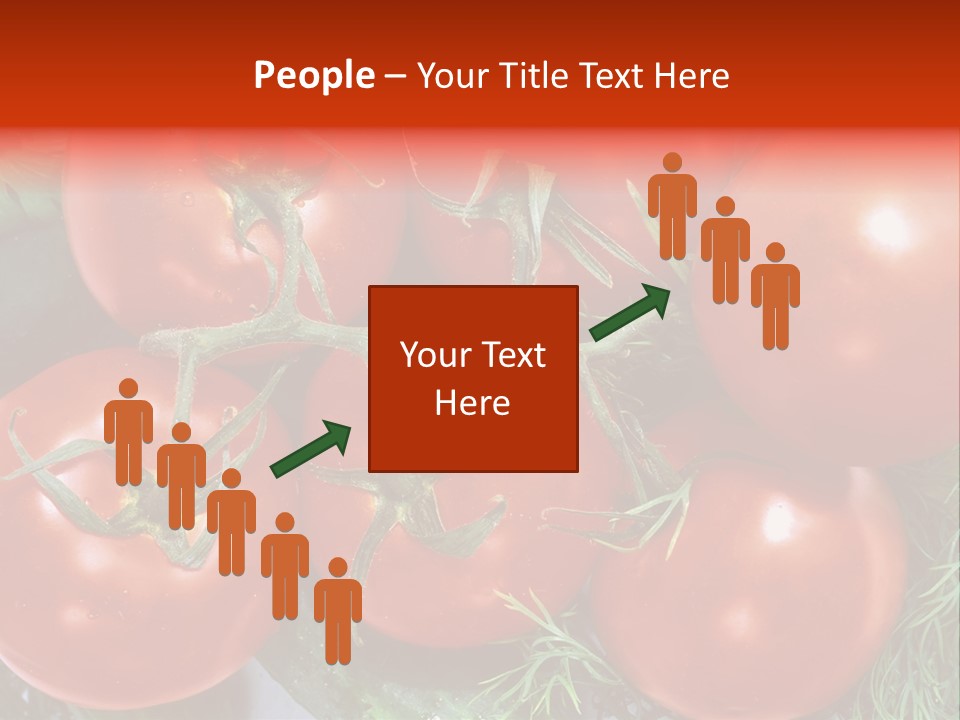 Tomato Branch Close Up PowerPoint Template