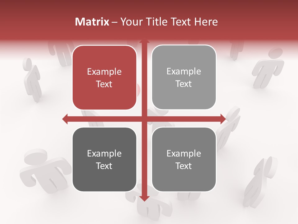 A Group Of People Standing In Front Of A Red Target PowerPoint Template