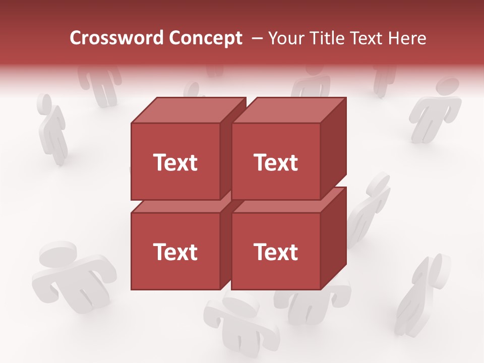 A Group Of People Standing In Front Of A Red Target PowerPoint Template
