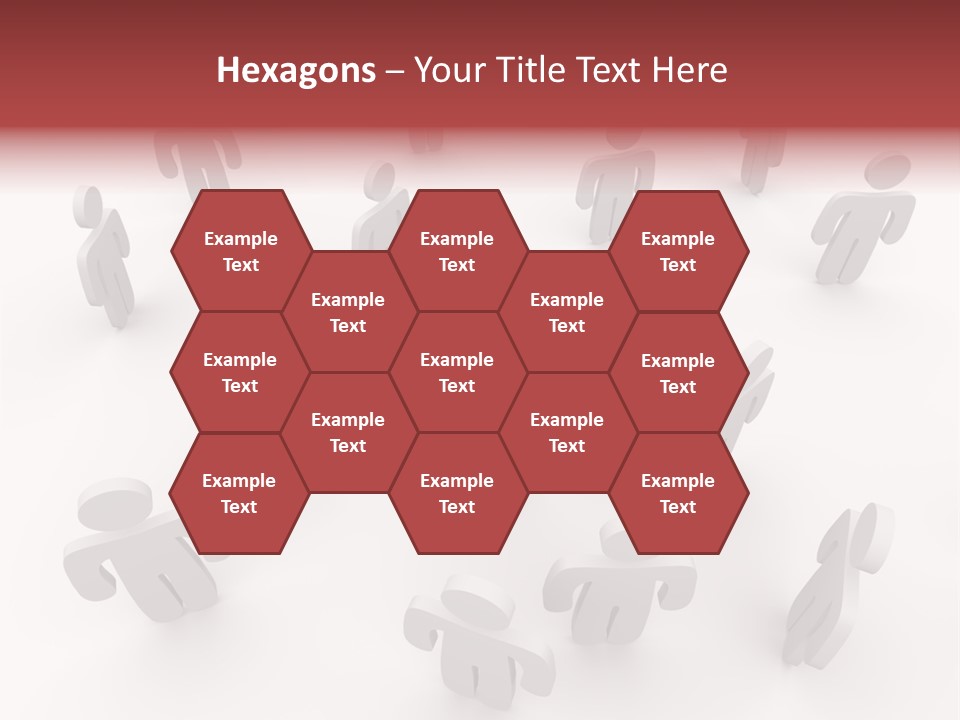 A Group Of People Standing In Front Of A Red Target PowerPoint Template