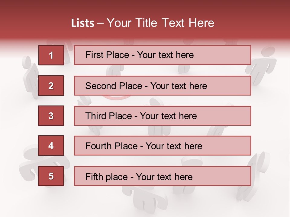 A Group Of People Standing In Front Of A Red Target PowerPoint Template