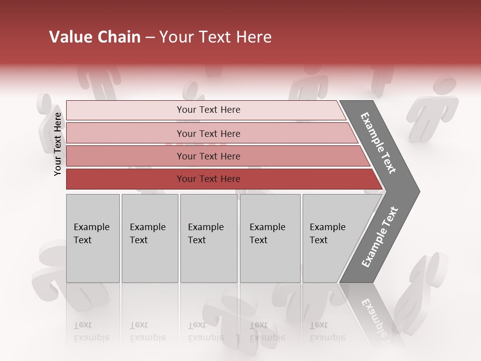 A Group Of People Standing In Front Of A Red Target PowerPoint Template