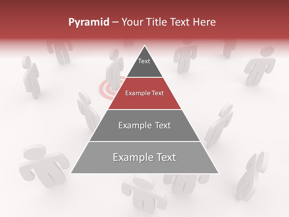 A Group Of People Standing In Front Of A Red Target PowerPoint Template