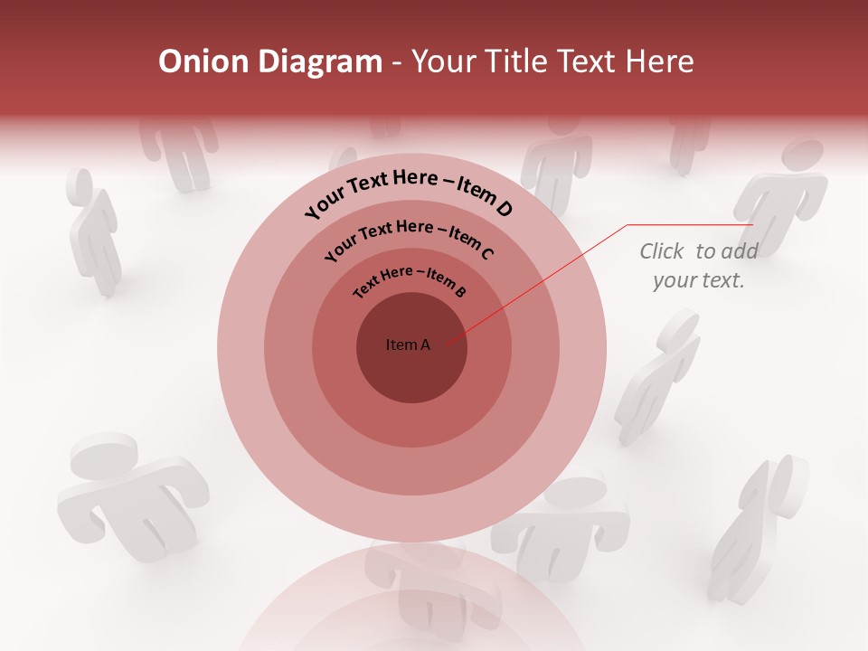 A Group Of People Standing In Front Of A Red Target PowerPoint Template