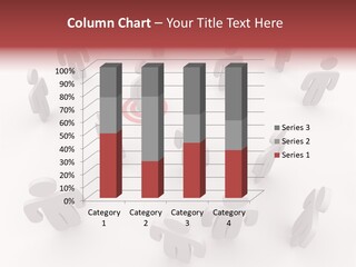 A Group Of People Standing In Front Of A Red Target PowerPoint Template