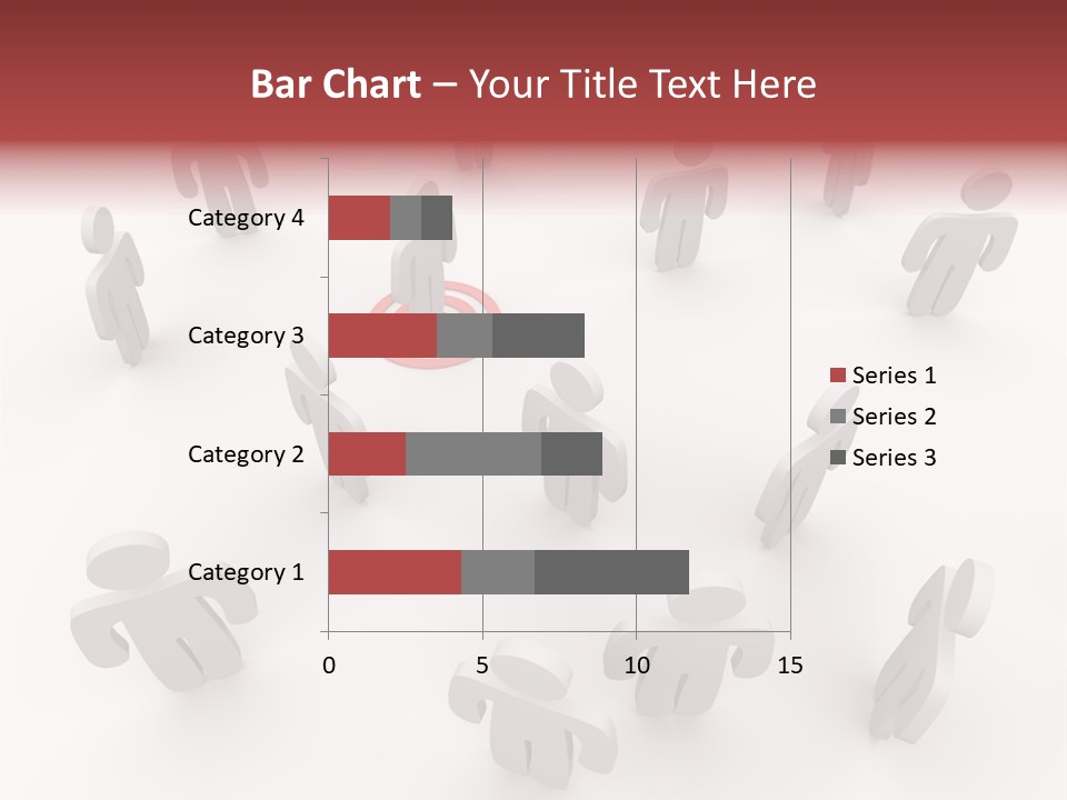 A Group Of People Standing In Front Of A Red Target PowerPoint Template