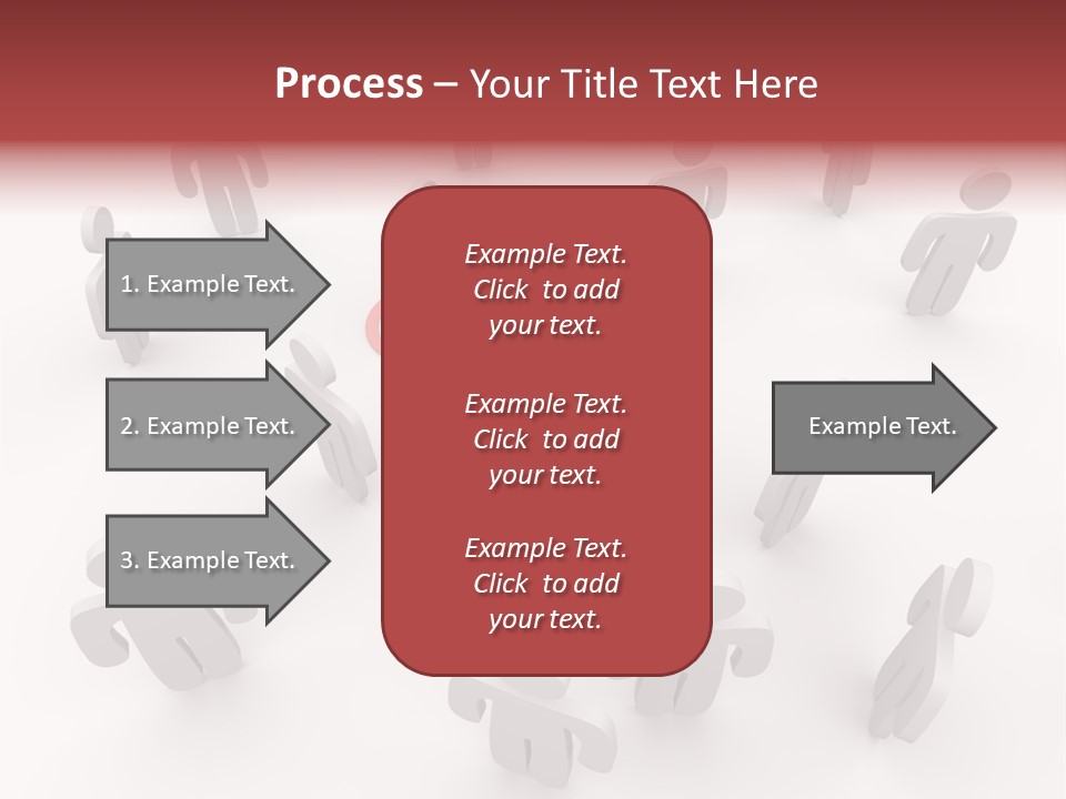 A Group Of People Standing In Front Of A Red Target PowerPoint Template