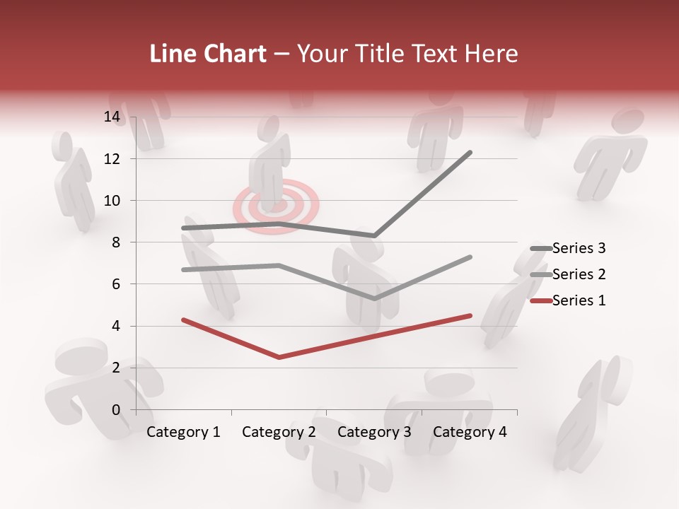 A Group Of People Standing In Front Of A Red Target PowerPoint Template