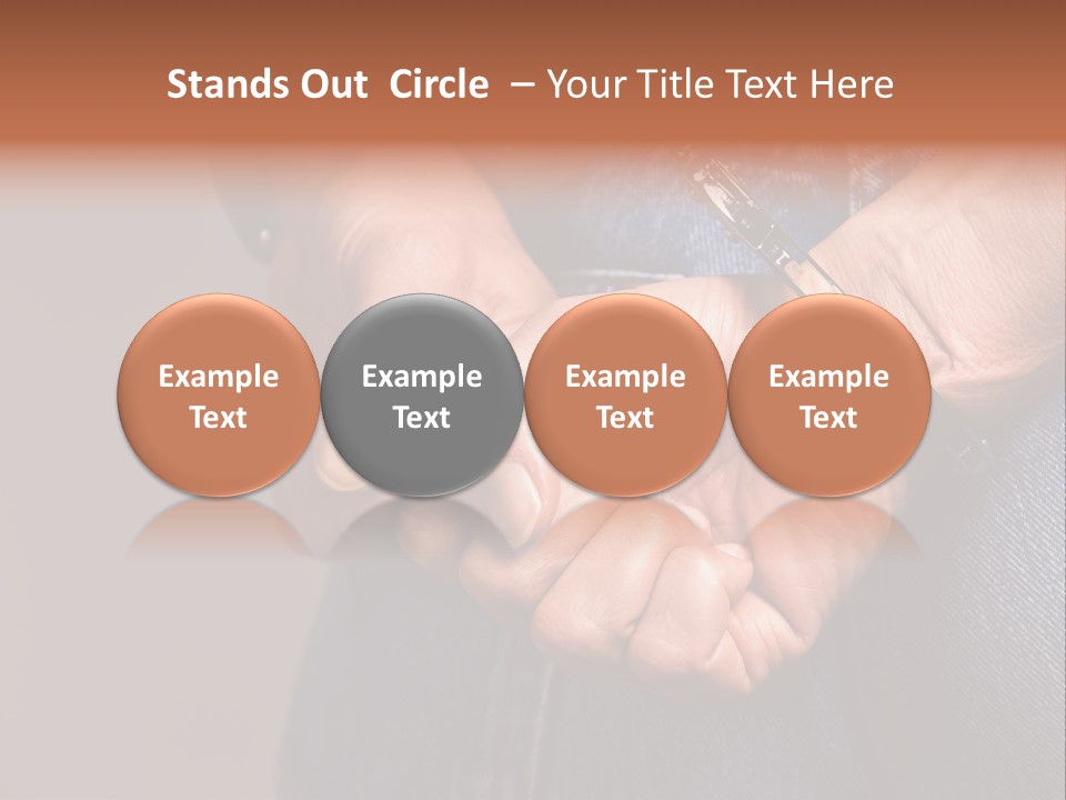 Handcuffs - Symbol For Crime PowerPoint Template