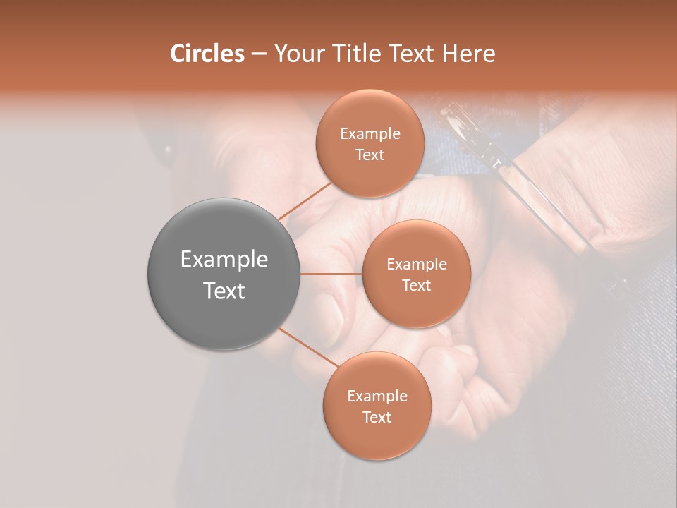 Handcuffs - Symbol For Crime PowerPoint Template
