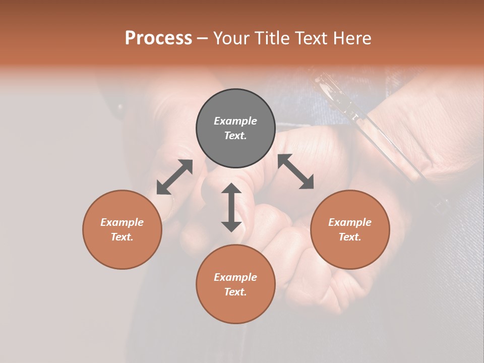 Handcuffs - Symbol For Crime PowerPoint Template