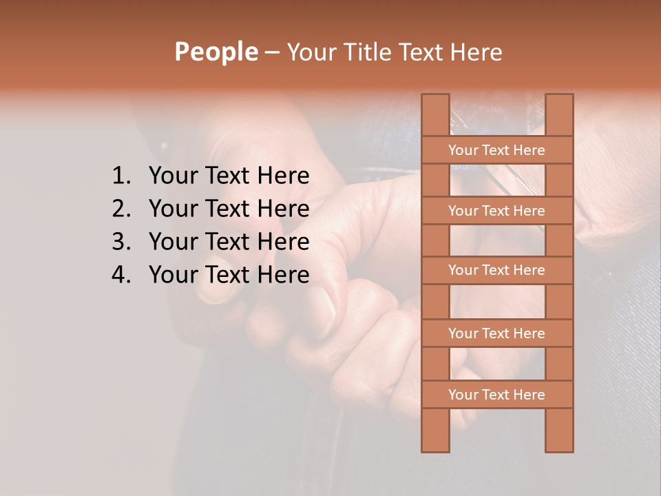 Handcuffs - Symbol For Crime PowerPoint Template