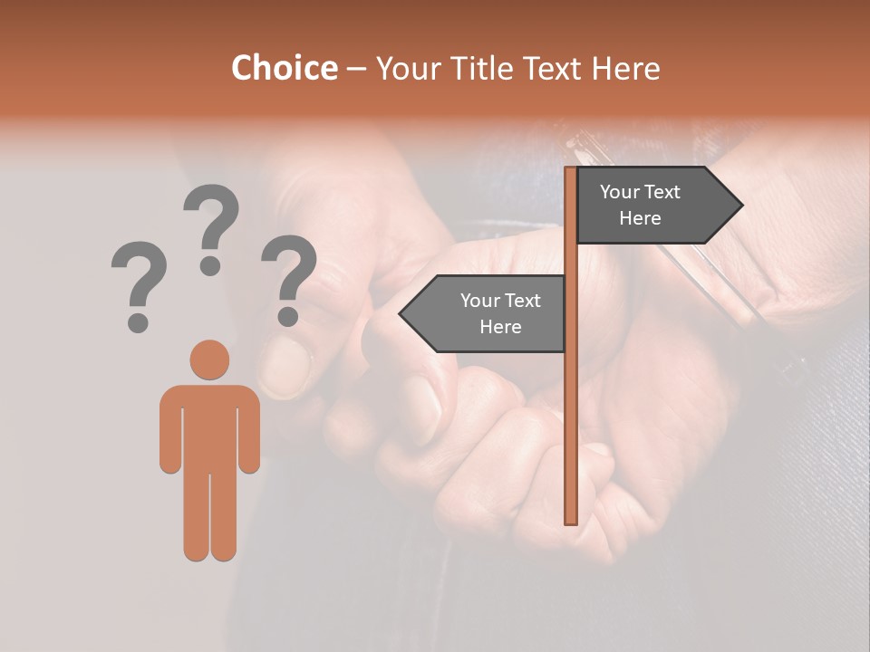 Handcuffs - Symbol For Crime PowerPoint Template