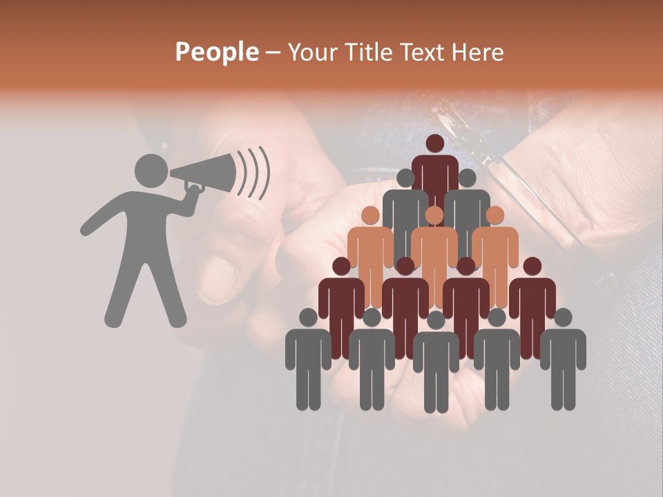 Handcuffs - Symbol For Crime PowerPoint Template