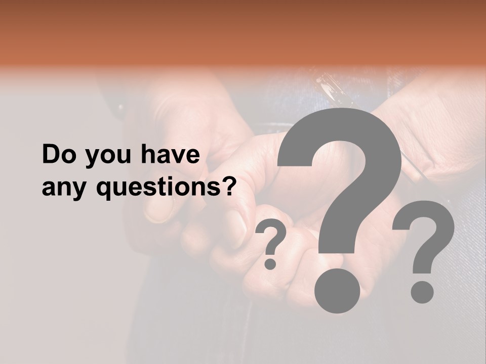 Handcuffs - Symbol For Crime PowerPoint Template