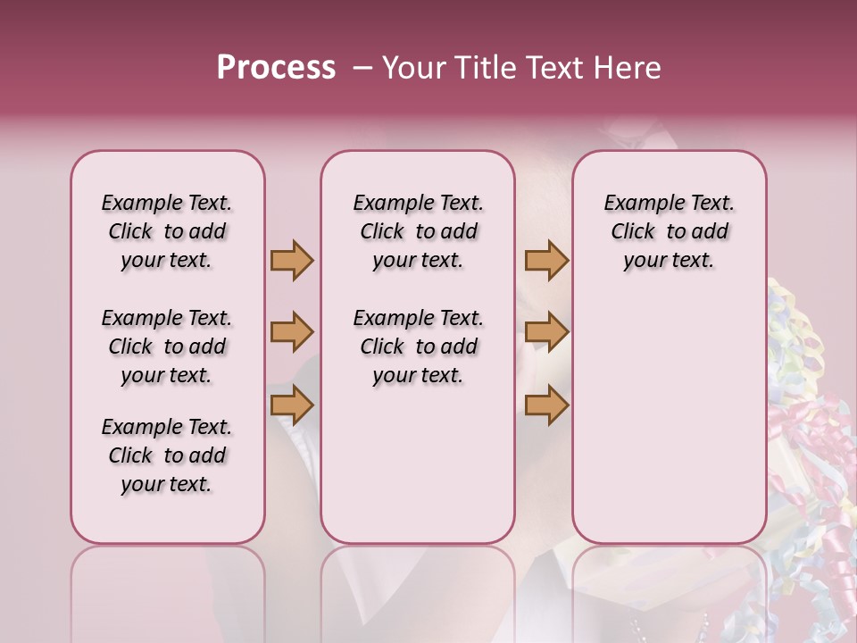 Portrait Of A Young Black Girl Sitting In A Chair Holding A Present PowerPoint Template