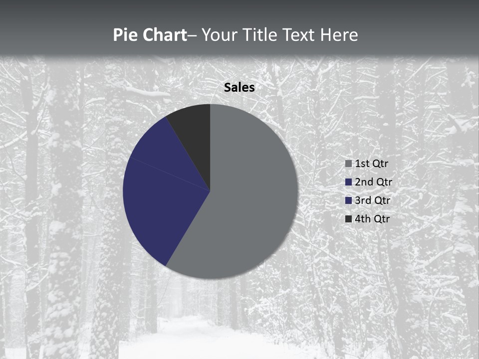 Snow Covered Footbridge On A Foggy Winter Day PowerPoint Template
