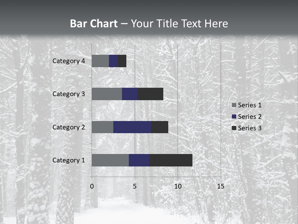 Snow Covered Footbridge On A Foggy Winter Day PowerPoint Template