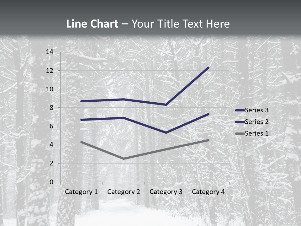 Snow Covered Footbridge On A Foggy Winter Day PowerPoint Template