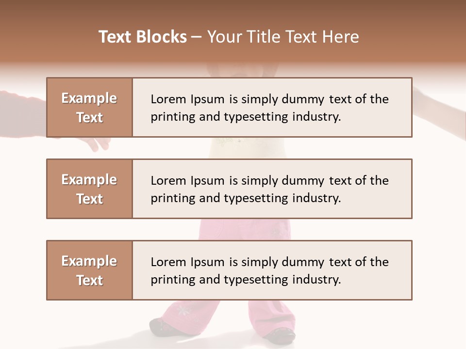 Child Holding Parents Hands, Isolated PowerPoint Template