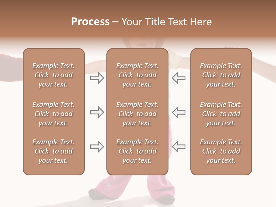 Child Holding Parents Hands, Isolated PowerPoint Template