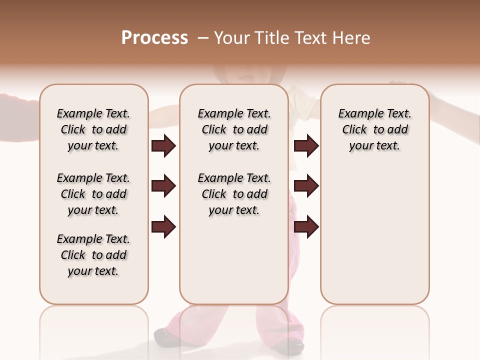 Child Holding Parents Hands, Isolated PowerPoint Template