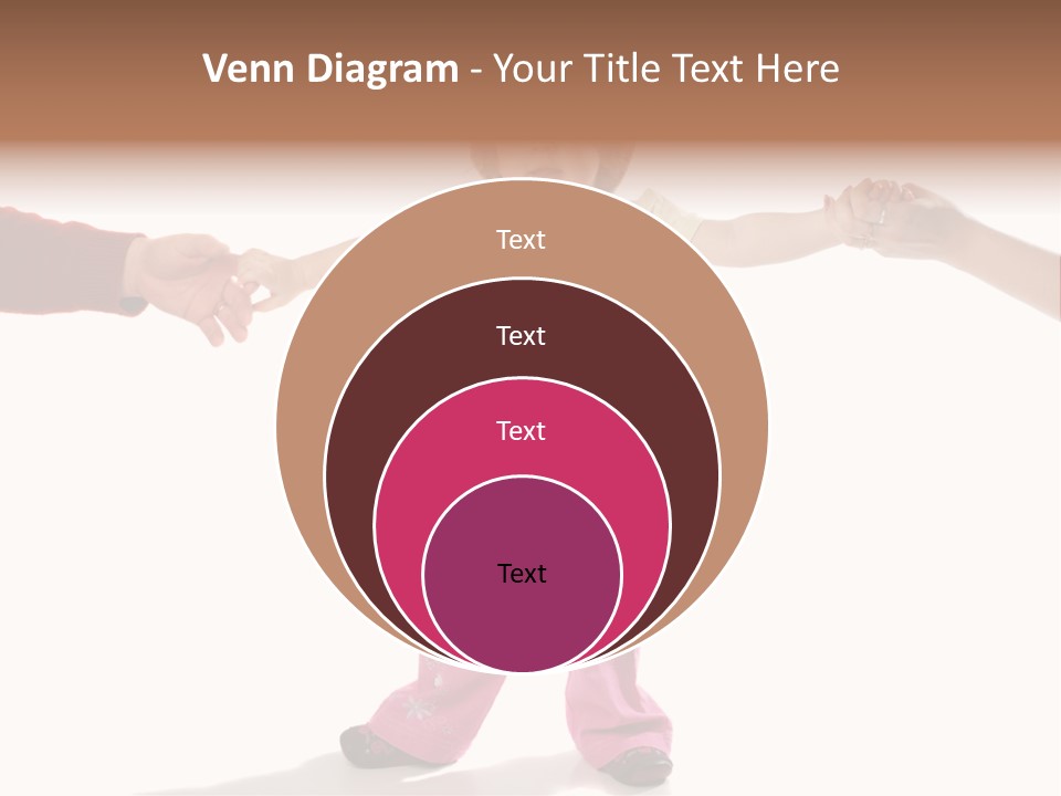 Child Holding Parents Hands, Isolated PowerPoint Template