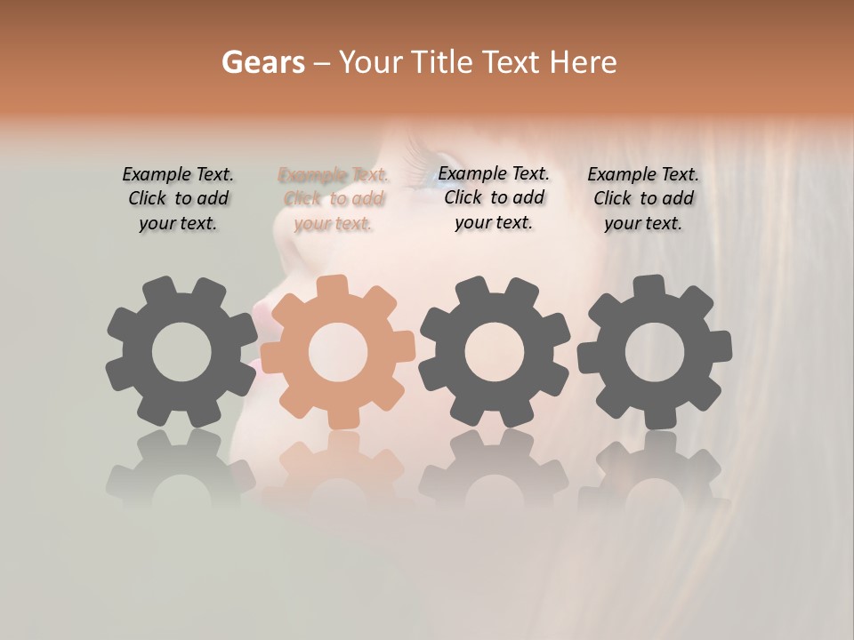 Thoughtful Little Girl PowerPoint Template