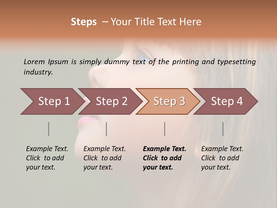 Thoughtful Little Girl PowerPoint Template