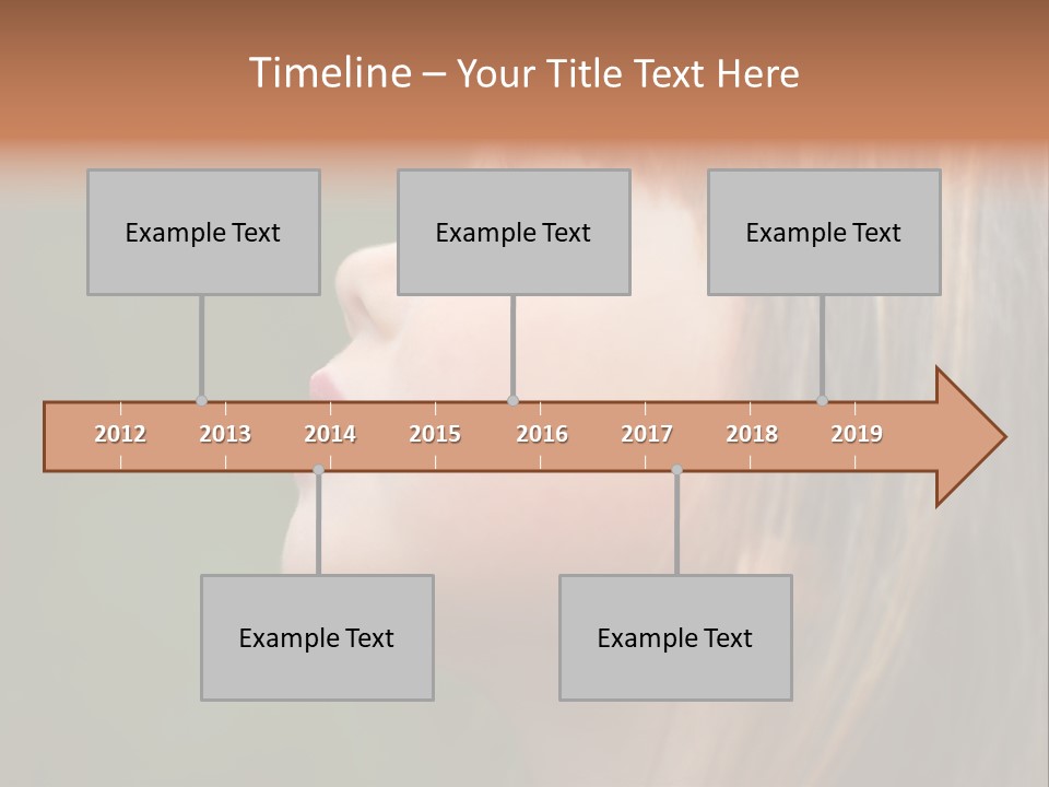 Thoughtful Little Girl PowerPoint Template