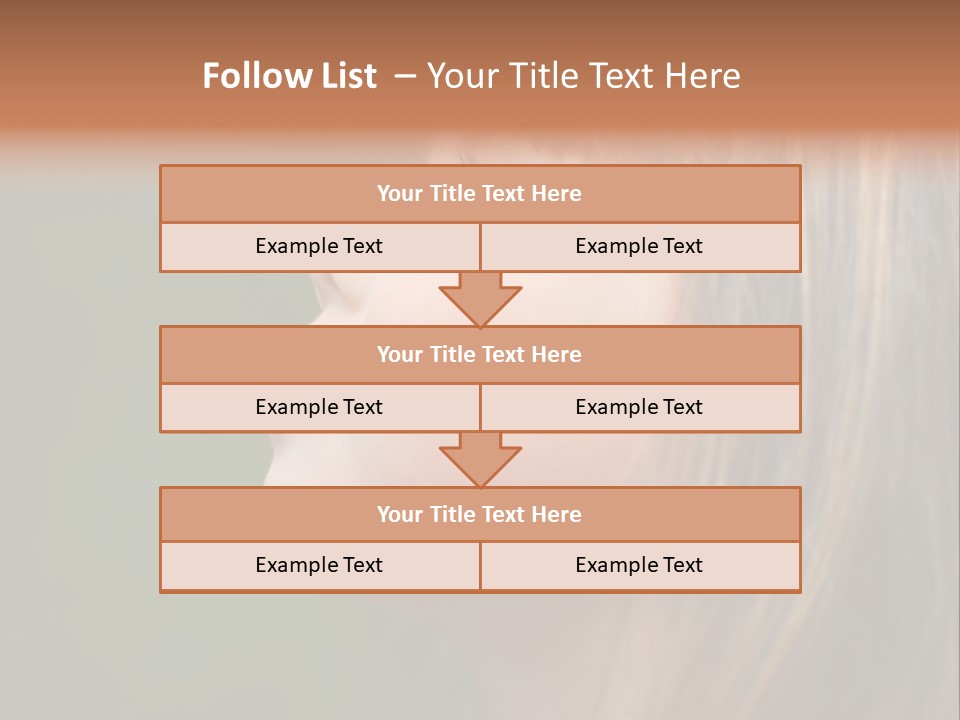 Thoughtful Little Girl PowerPoint Template