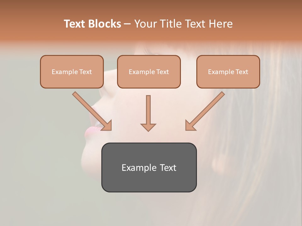 Thoughtful Little Girl PowerPoint Template