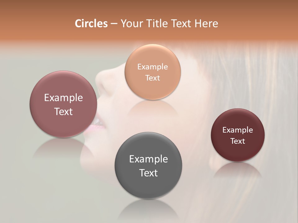 Thoughtful Little Girl PowerPoint Template