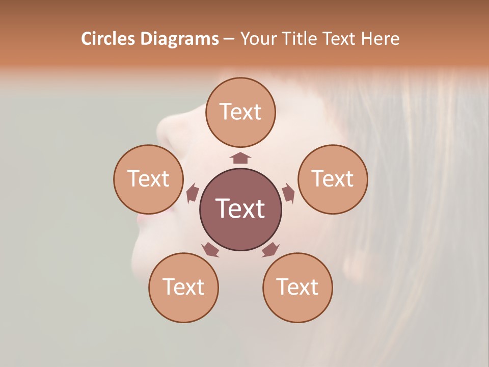 Thoughtful Little Girl PowerPoint Template