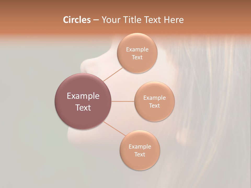 Thoughtful Little Girl PowerPoint Template