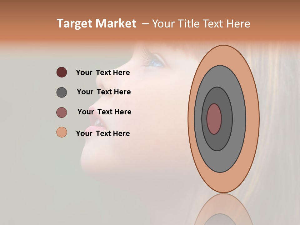 Thoughtful Little Girl PowerPoint Template