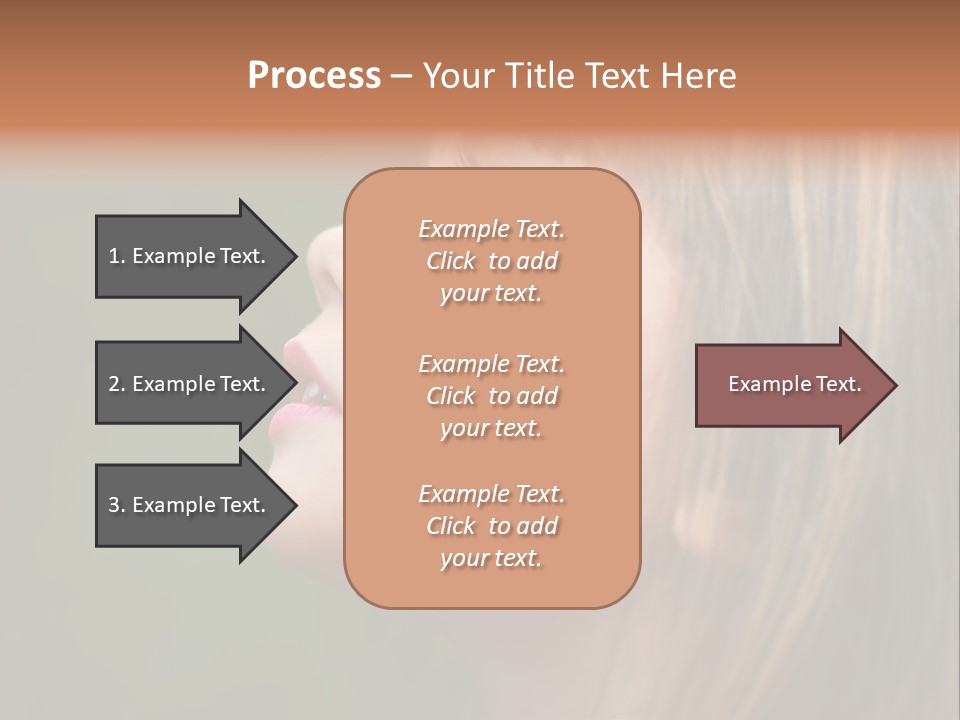 Thoughtful Little Girl PowerPoint Template