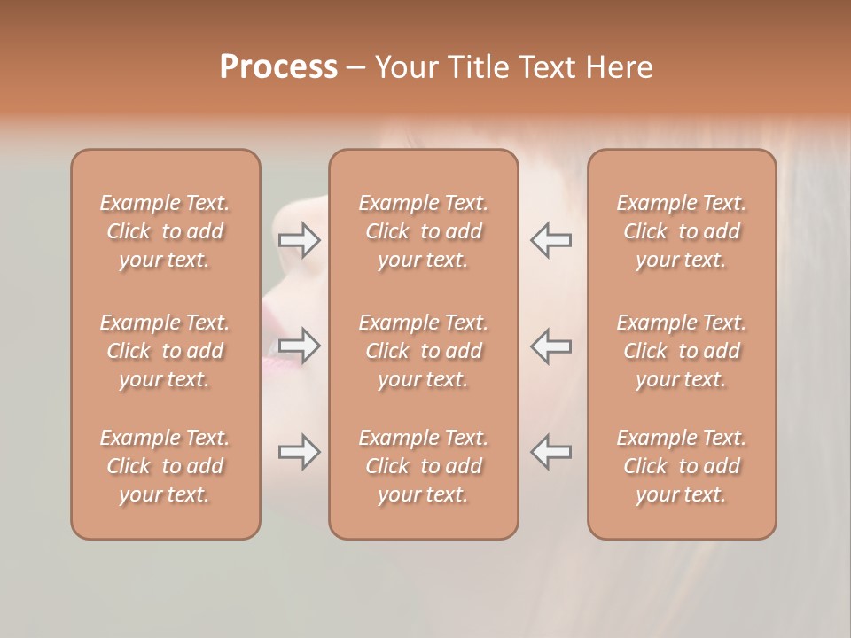 Thoughtful Little Girl PowerPoint Template