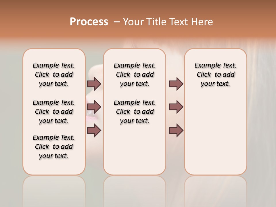 Thoughtful Little Girl PowerPoint Template
