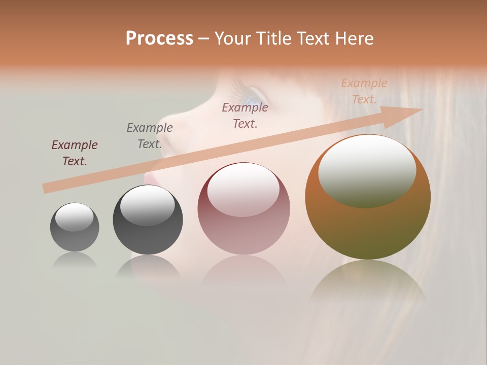 Thoughtful Little Girl PowerPoint Template