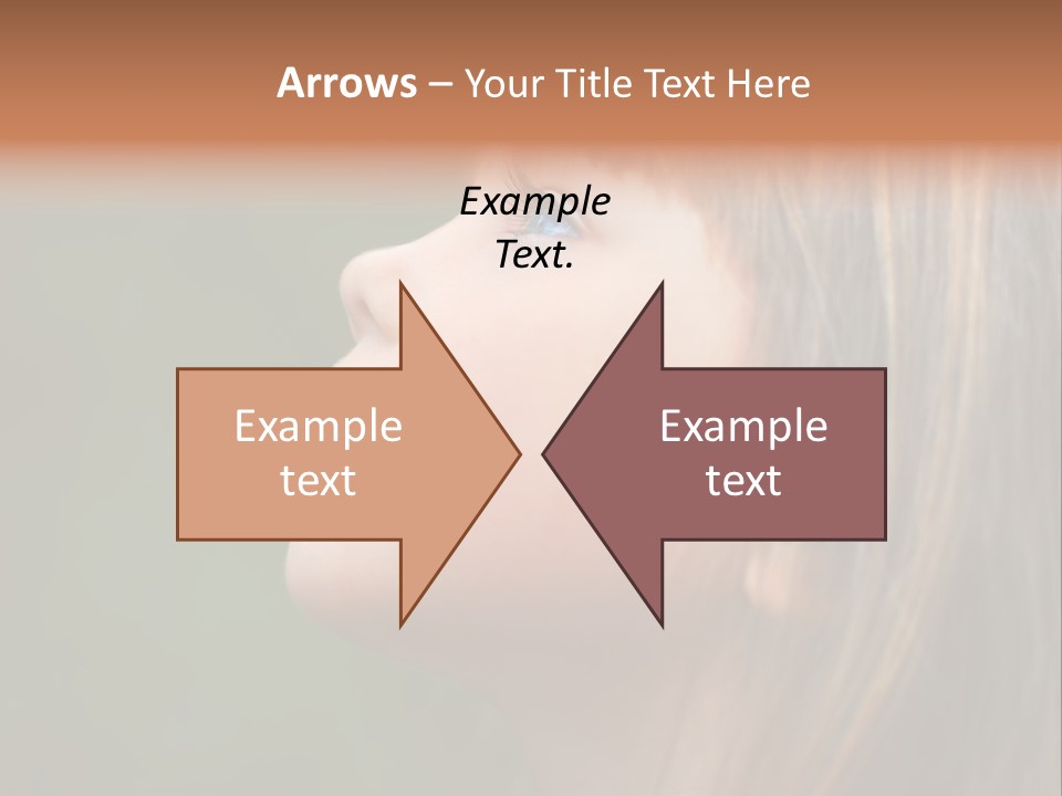 Thoughtful Little Girl PowerPoint Template