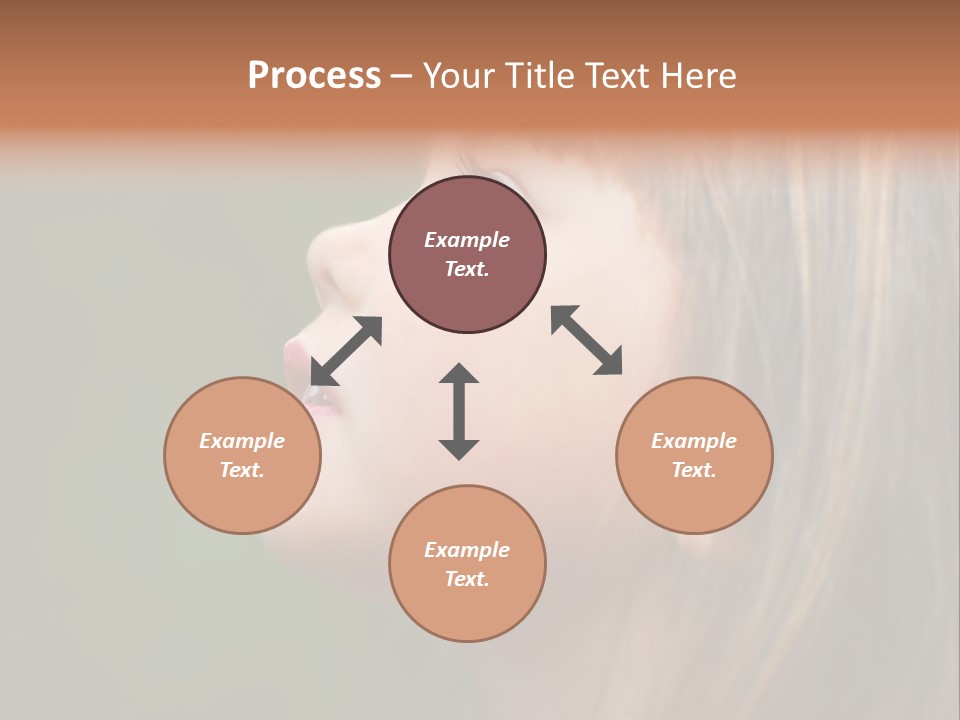 Thoughtful Little Girl PowerPoint Template