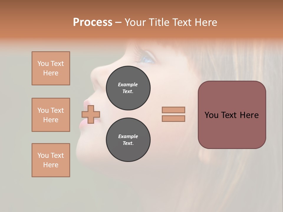 Thoughtful Little Girl PowerPoint Template