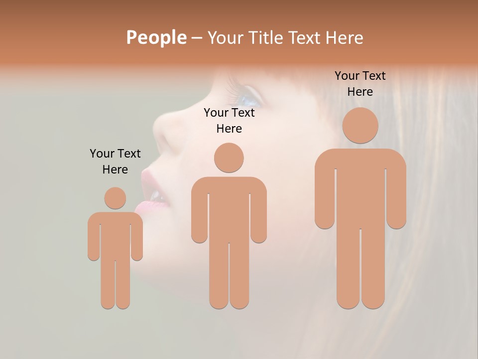 Thoughtful Little Girl PowerPoint Template