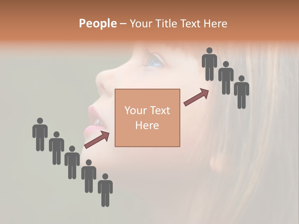 Thoughtful Little Girl PowerPoint Template