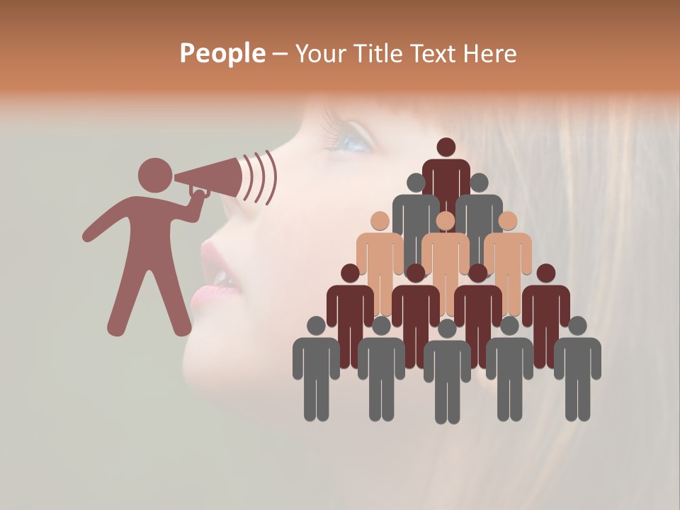 Thoughtful Little Girl PowerPoint Template