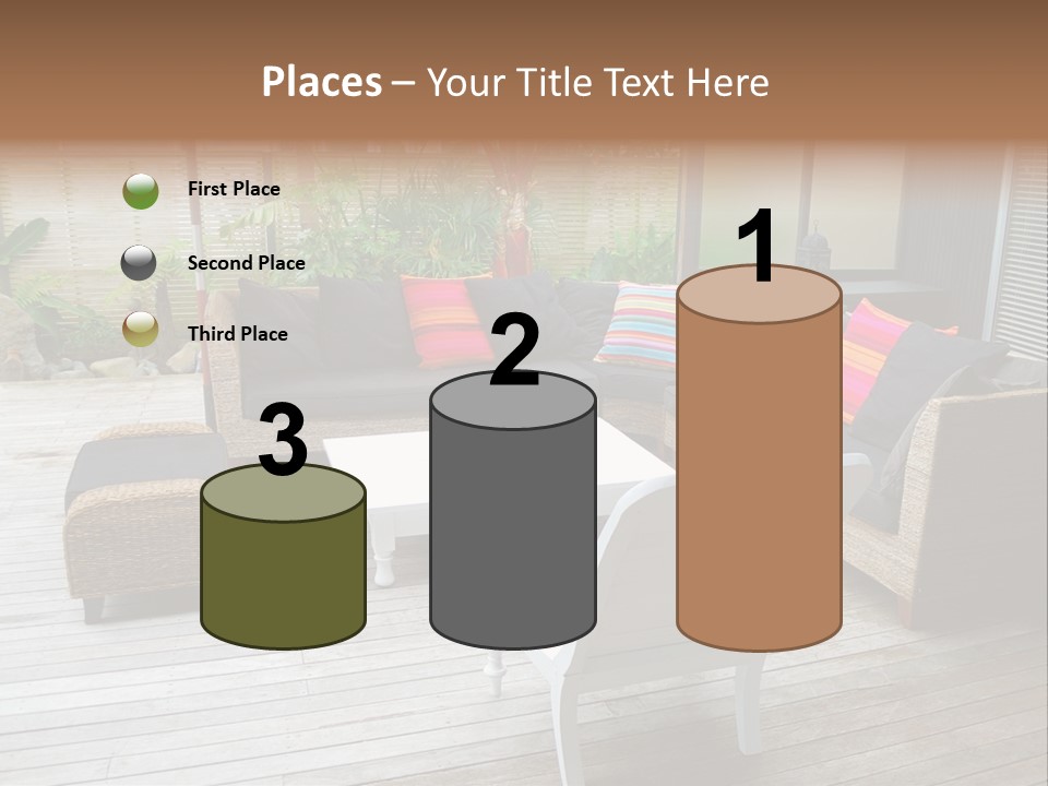 Stylish Outdoor Terrace PowerPoint Template