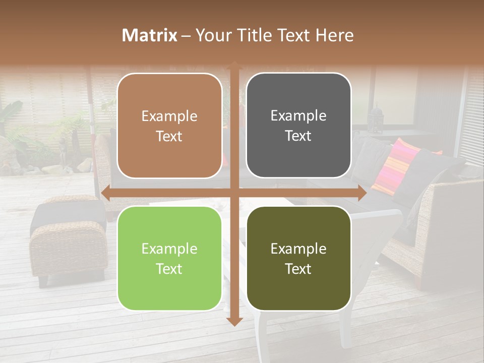 Stylish Outdoor Terrace PowerPoint Template