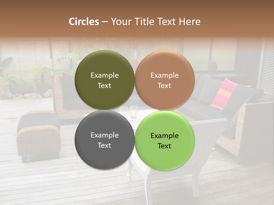 Stylish Outdoor Terrace PowerPoint Template